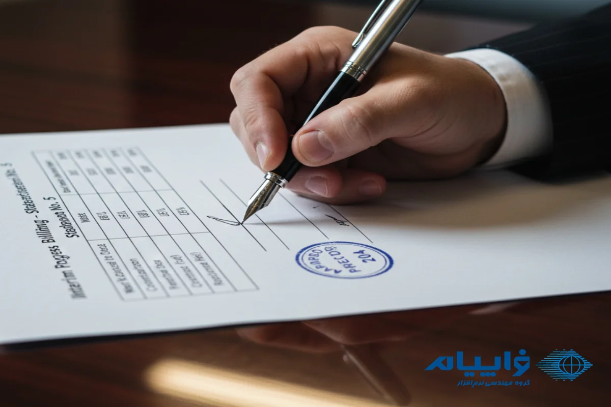 ثبتهای حسابداری شرکت پیمانکاری